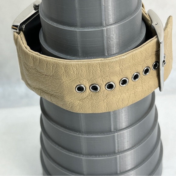 Anne Klein square face leather band new battery main image 6